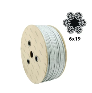 Verzinktes Stahlseil Ø10,0 mm 6×19 mit Fasereinlage FC