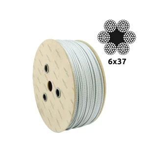 Verzinktes Stahlseil Ø13,0 mm 6×37 mit Faserseele FC