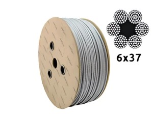 Verzinktes Stahlseil Ø12,0 mm 6×37 mit Faserkern FC