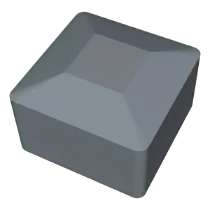 Graue Endkappe aus LLDPE für PV-Montageprofil 40×40 mm – Typ 1