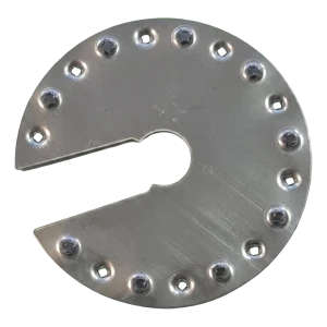 PV-Erdungsscheibe rund mit Aussparung Ø44 mm – Edelstahl A2