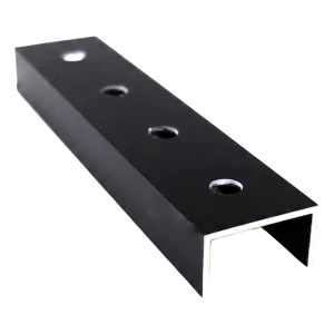 PV-Montageprofil-Verbinder 200 mm Aluminium schwarz eloxiert