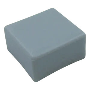 Flache graue Endkappe aus LLDPE für PV-Montageprofile 40×40 mm – Typ 3