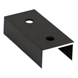 PV-Montageprofil-Verbinder Aluminium schwarz eloxiert 100 mm