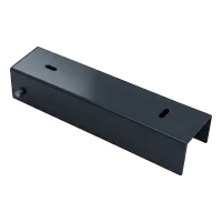 U-Profil für Zaunsockelplatte 200×50 mm, Stahl, anthrazit