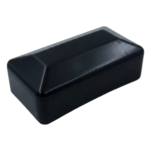 Endkappe UFR schwarz für PV-Montageprofile 80×40 mm – Polyethylen LLDPE