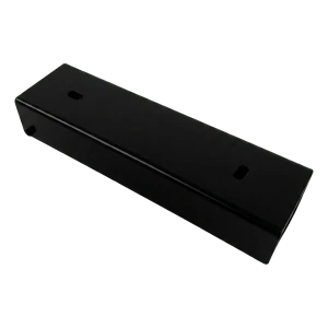 U-Profil für Zaunsockel 200×55 mm schwarz – Stahl-Verbindungshalter