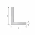 Ungleichschenkliger Aluminiumwinkel 40×20×2,6 mm – L-Profil, Länge 2000 mm 001-702 (2)