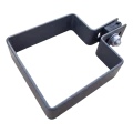 Endklemme Zaun 80×80 mm Graphit RAL 7016 – Montageset 001-619 (1)