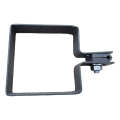 Endklemme Zaun 80×80 mm Graphit RAL 7016 – Montageset 001-619 (2)