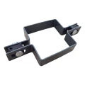 Zwischenschelle für Doppelstabmattenzaun 80×80 mm, grafit RAL 7016 – Komplettset 001-611 (1)