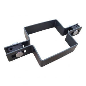 Zwischenschelle für Doppelstabmattenzaun 80×80 mm, grafit RAL 7016 – Komplettset