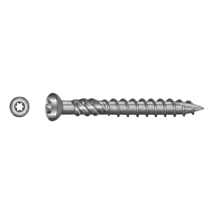 Terrassenschraube Edelstahl C1 (AISI 410) TX25 5,0×40 mm – Karton mit 100 Stück