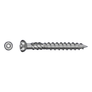 Terrassenschraube Edelstahl C1 (AISI 410) TX25 5,0×50 mm – Karton mit 100 Stk.