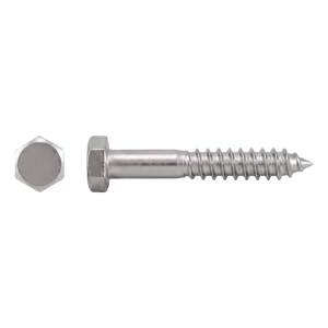Holzschraube DIN 571 mit Sechskantkopf 6×90 mm Edelstahl A2 – Karton 100 Stk.