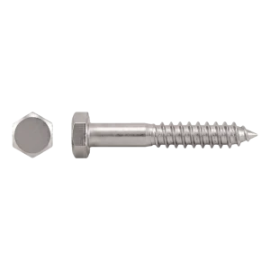 Sechskant-Holzschraube DIN 571 A2 12×80 mm – Karton 50 Stk.