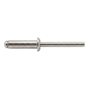 Offener Blindniet A2/A2 mit Flachkopf 6,0×12 mm ISO 15983 – Karton 250 Stk.