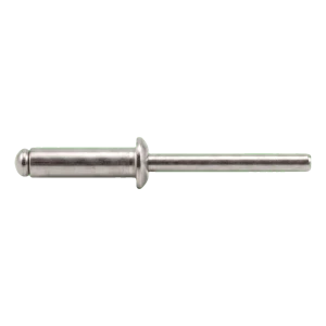 Offener Blindniet A2/A2 mit Flachkopf 4,0×10 mm ISO 15983 – Karton 500 Stk.