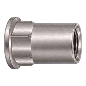 Blindnietmutter Edelstahl A2 mit Flachkopf M4×11,5 mm – Karton 250 Stk.