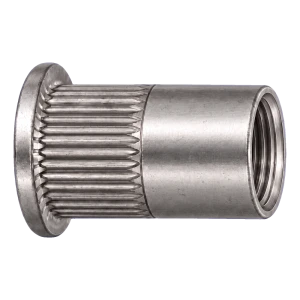 Blindnietmutter Edelstahl A4 mit Flachkopf M6×14,5 mm – Karton 250 Stk.