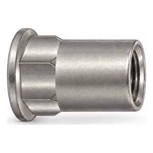 Blindnietmutter Edelstahl A4 mit Flachkopf M5×13,5 mm – Karton 250 Stk.