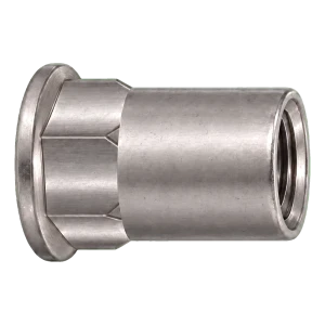 Blindnietmutter Edelstahl A2 mit Flachkopf M6x15,5 mm – Karton 250 Stk.
