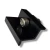 Endklemme 30mm mit Schraube und Einsatz - Schwarz lackiert PV-03-23