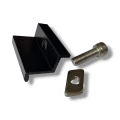 Endklemme 30mm mit Schraube und Einsatz - Schwarz lackiert PV-03-23 (1)