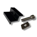 Endklemme 35mm mit Schraube und Einsatz - Schwarz lackiert PV-03-25 (1)
