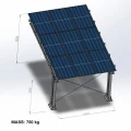 Solarcarport für 1 Fahrzeug L 5,7m x 3,3m Photovoltaik-Parkplatz GPV-101-06 (4)