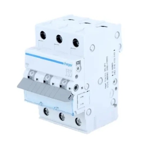 HAGER MBN316E Überstromschutzschalter 16A 6kA dreipolig B-Kennlinie GPV-401-21