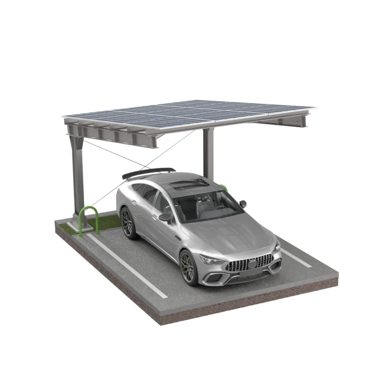 Solarcarport für 1 Fahrzeug L 5,7m x 3,3m Photovoltaik-Parkplatz GPV-101-06 (6)