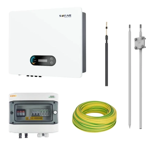 Vollständiger elektrischer Satz für Photovoltaik mit Wechselrichter 12KTLX-G3 3F 2MPPT Sofar für T2V GPV-405-10