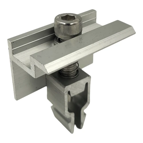 Endklemme H30 KLIK Silber L50 (Typ 2) PV-03-27