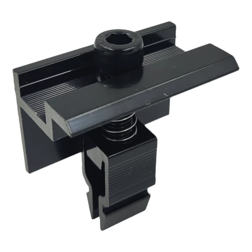 Endklemme H30 KLIK Schwarze Lackierung L50 (Typ 2) PV-03-28