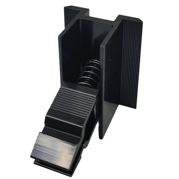 Mittelklemme KLIK Schwarze Lackierung L50 (Typ 2) PV-04-14 (2)