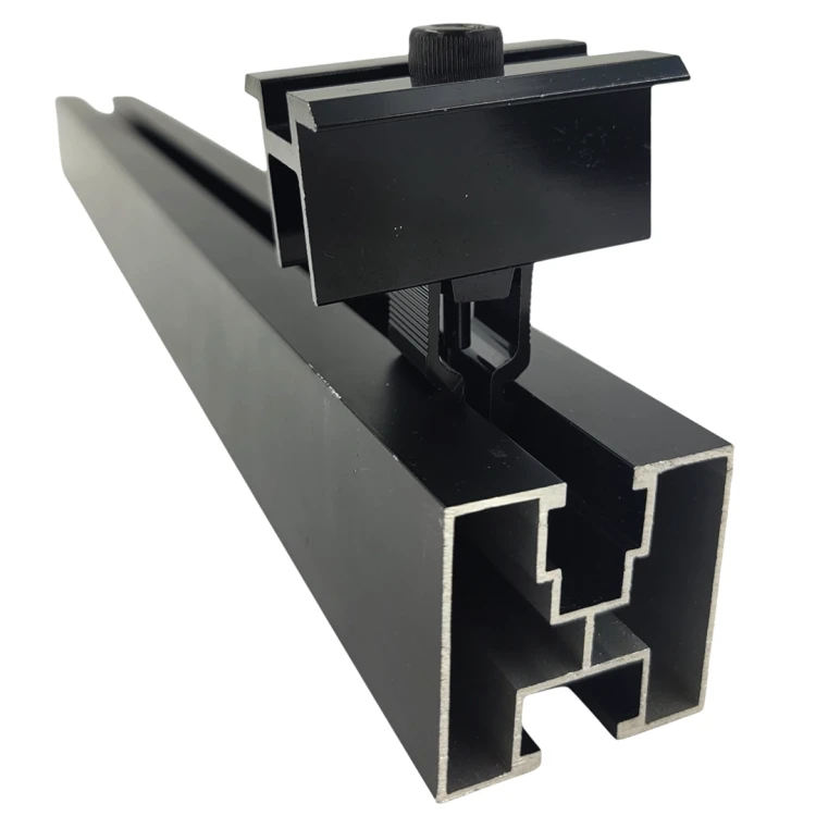 Mittelklemme KLIK Schwarze Lackierung L50 (Typ 2) PV-04-14 (3)