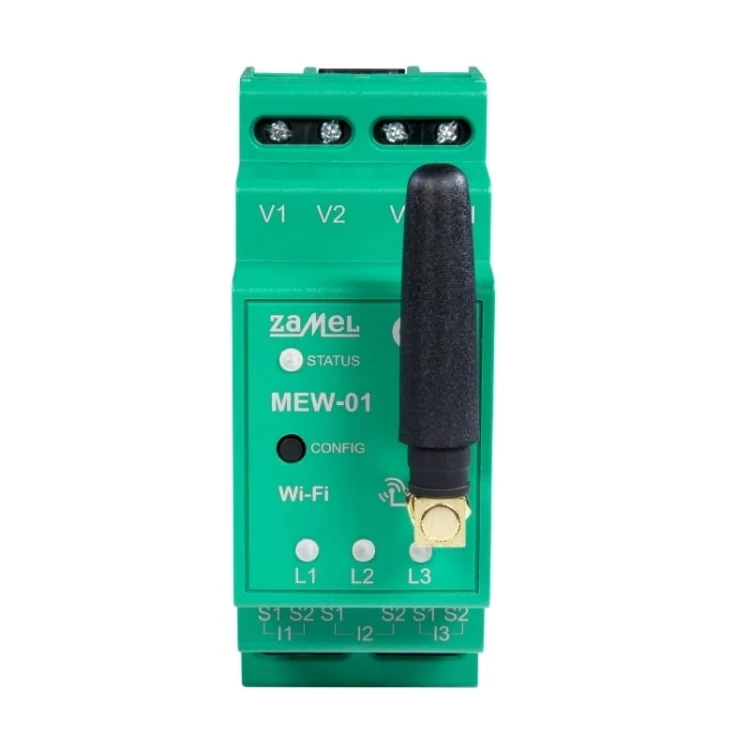 Elektrischer Energiemonitor WI-FI 3F+N bidirektionaler Zähler für Photovoltaik PV Typ: MEW-01 SUPLA ZAMEL GPV-401-40 (4)