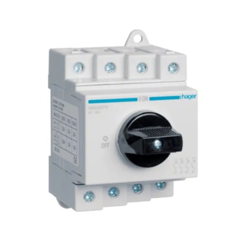Isolationsschalter DC 3-phasig 4P 32A 1000V SB432PV HAGER GPV-401-48