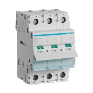 Trennschalter 3-phasig 3P 100A 400V AC SBN390 Hager
