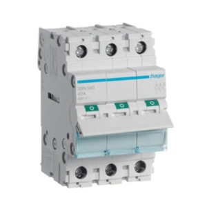 Lasttrennschalter 3-phasig 3P 40A 400V AC SBN340 Hager