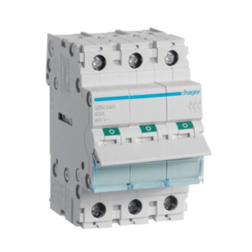Lasttrennschalter 3-phasig 3P 40A 400V AC SBN340 HAGER GPV-401-95