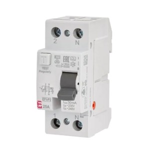 Fehlerstromschutzschalter 2P 25A 30mA Typ AC EFI6-P2 AC 25/0.03 002061251 ETI