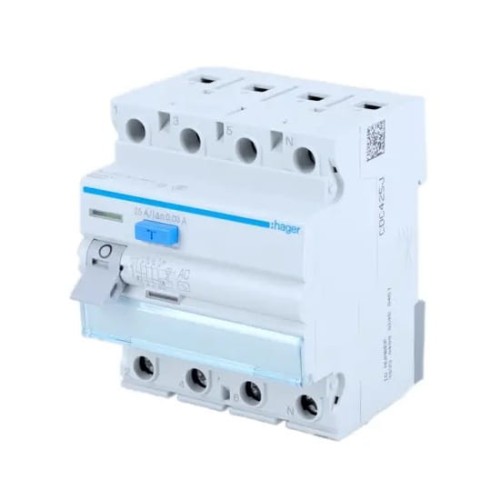 Fehlerstromschutzschalter 3P+N 63A 30mA Typ AC CDC463J HAGER GPV-401-107