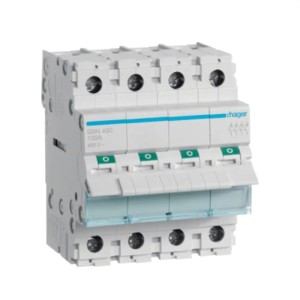 Lasttrennschalter 3-phasig 4P 100A 400V AC SBN490 Hager