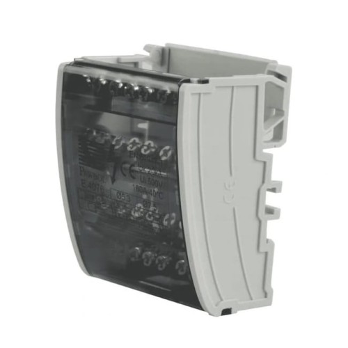 Verteilerblock 4-polig 100A 500V 7-Klemmen TH35 E.4076 PAWBOL GPV-401-134