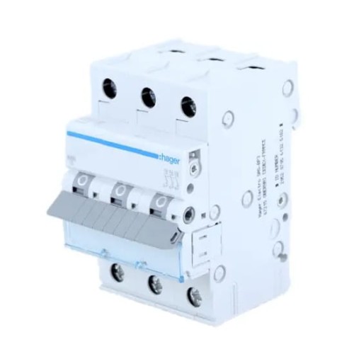 Leitungsschutzschalter C 63A 3P 6kA MCN363E HAGER GPV-401-138