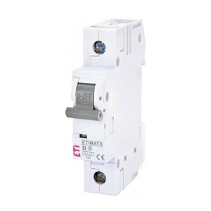 Leitungsschutzschalter B 6A 1P 6kA ETIMAT6 002111512 ETI