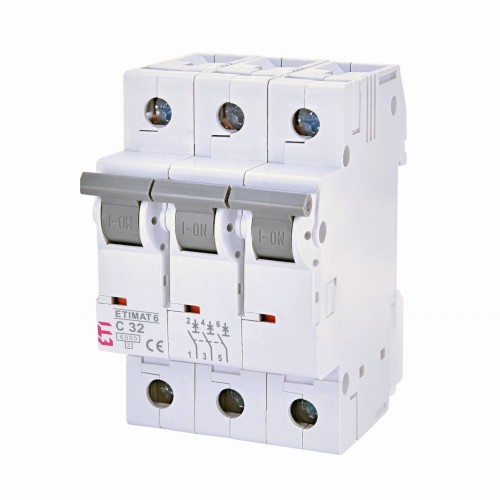 Leitungsschutzschalter C 32A 3P 6kA ETIMAT6 002145519 ETI GPV-401-163