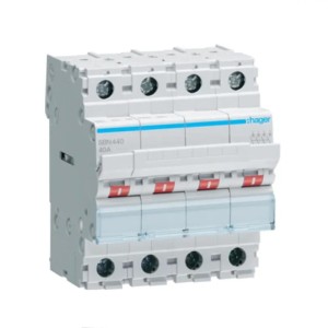 Trennschalter 3-phasig 4P 40A 400V AC SBN440 Hager